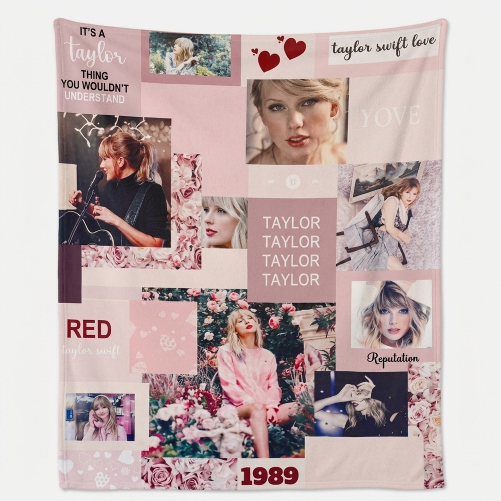 Taylor Swift Collage Blanket